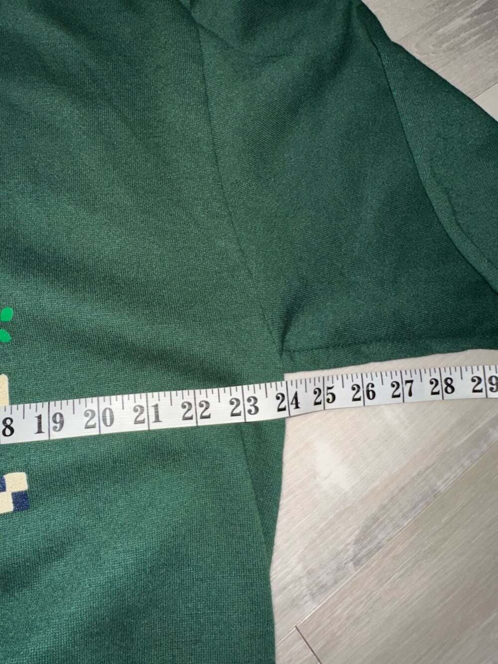 Jerzees Schoolhouse Crewneck Sweatshirt Size XL Green Embroidered ABC 123 - Picture 4 of 6